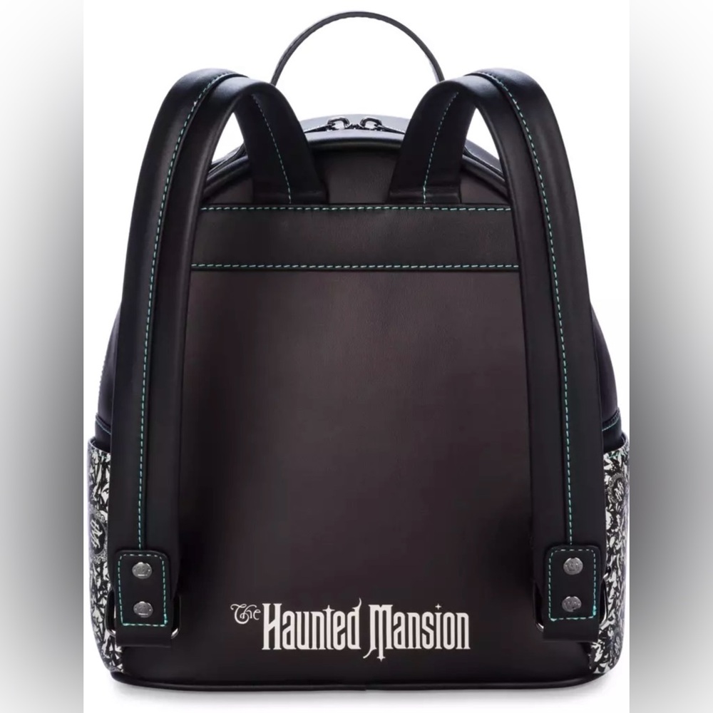 Loungefly Disney Haunted Mansion hatbox ghost glow in the dark mini backpack NWT - Picture 7 of 9